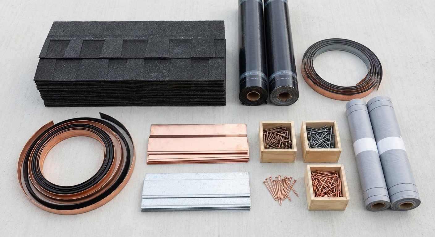 Premium roofing materials used by Salty Dawgz Roofing